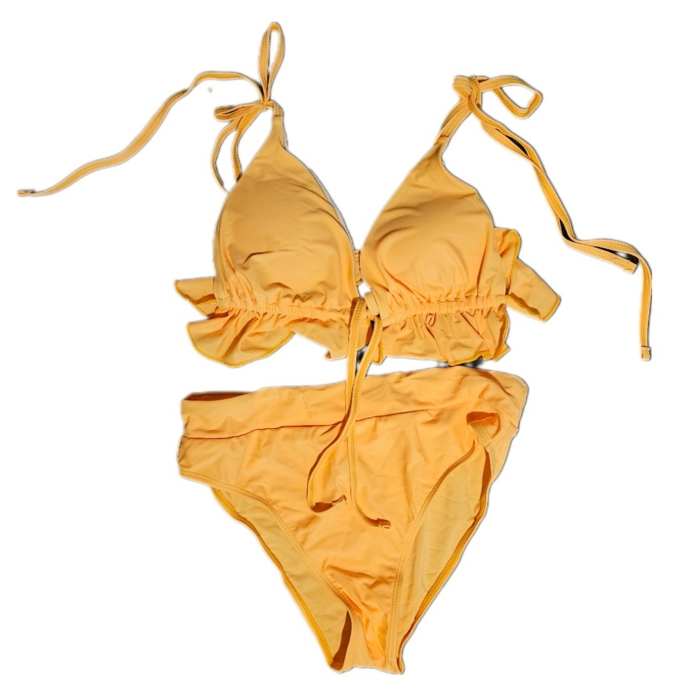 Shein yellow bikini size medium never used swimsuit bathing suit